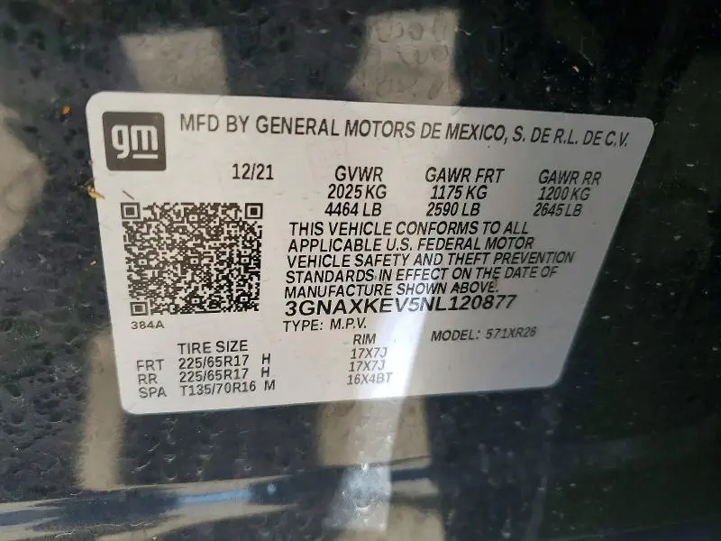 2022 CHEVROLET EQUINOX LT  