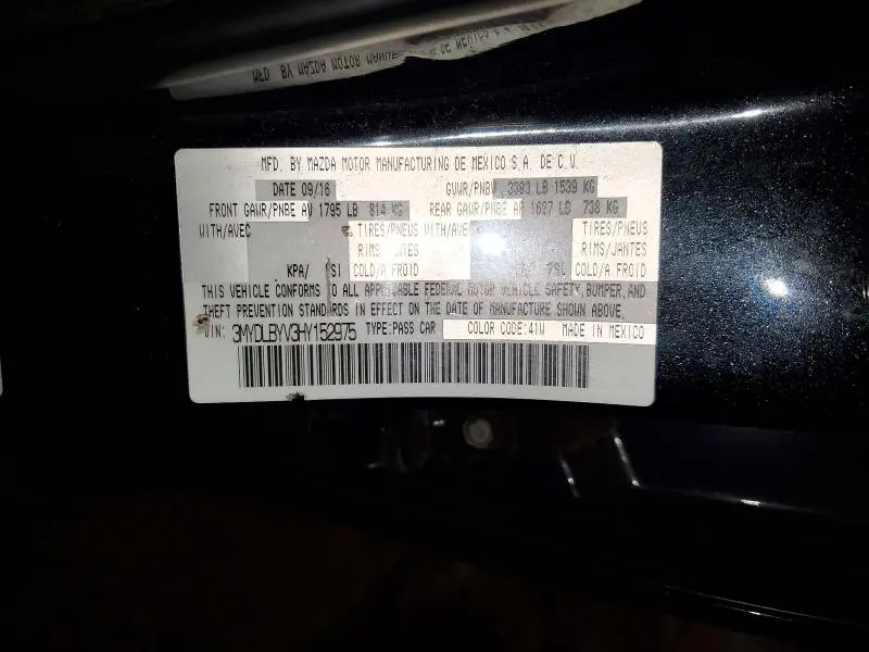 2017 TOYOTA YARIS IA BASE  