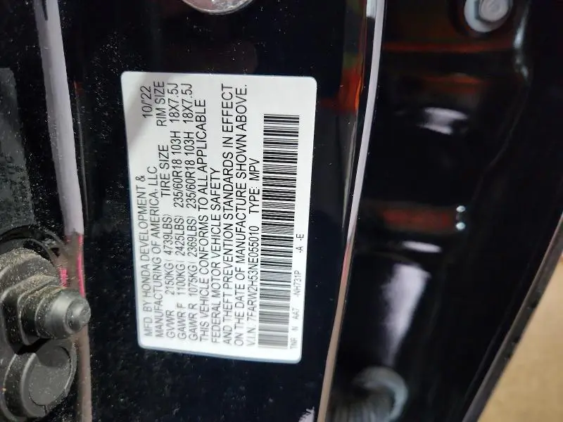 2022 HONDA CR-V EX  