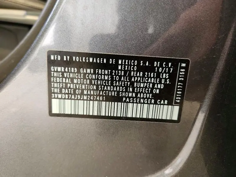 2018 VOLKSWAGEN JETTA SE  