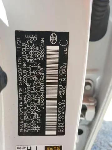 2022 TOYOTA PRIUS NIGHT SHADE  