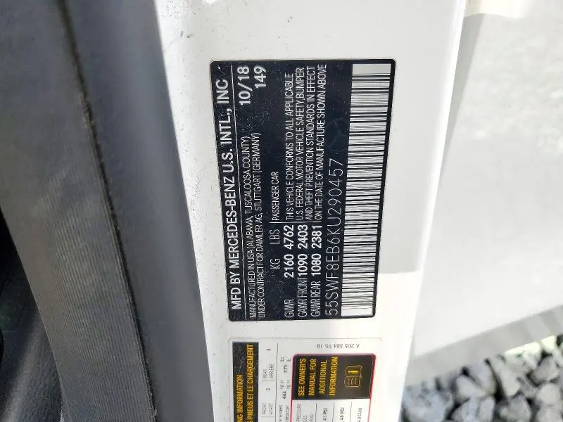2019 MERCEDES-BENZ C 300 4MATIC  