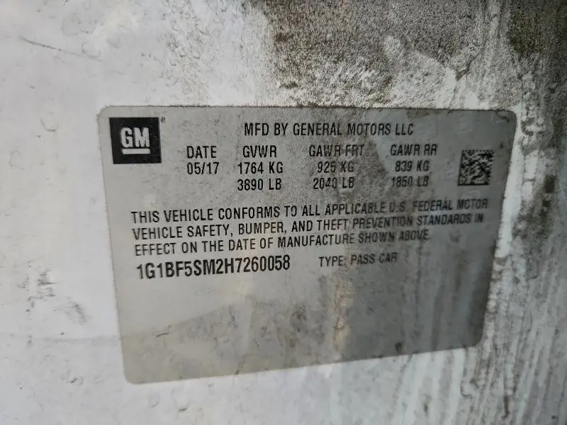 2017 CHEVROLET CRUZE PREMIER  