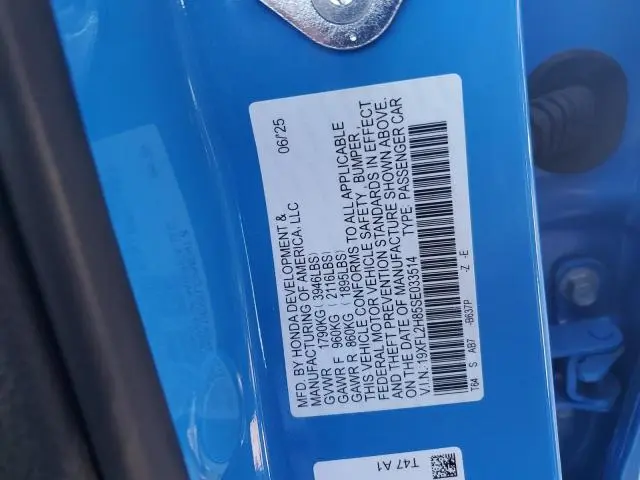 2025 HONDA CIVIC SPORT  