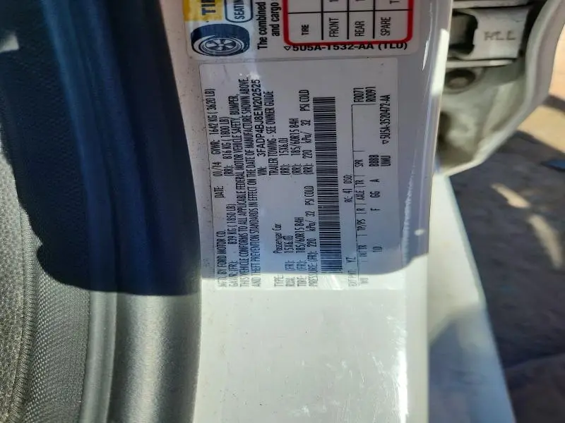 2014 FORD FIESTA SE  