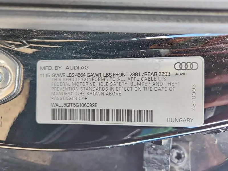 2016 AUDI A3 PREMIUM PLUS S-LINE  