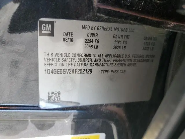 2010 BUICK LACROSSE CXS  