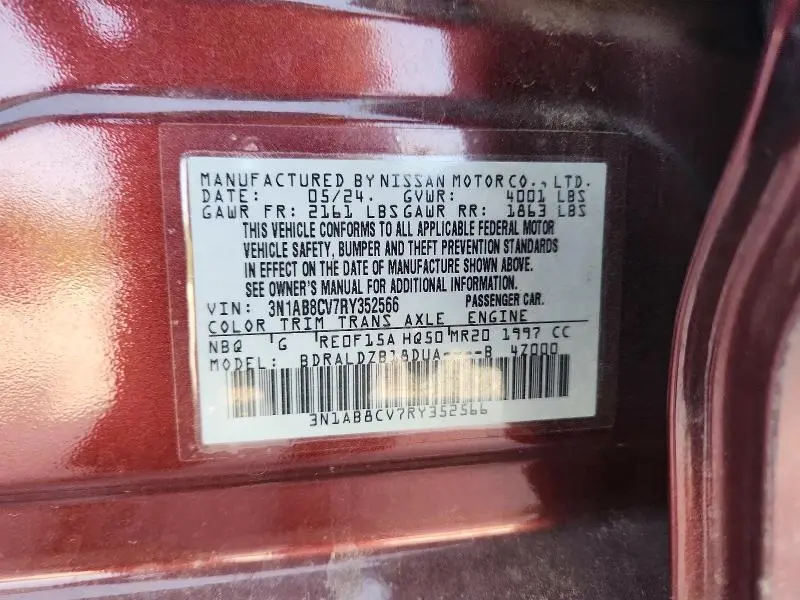 2024 NISSAN SENTRA SV  