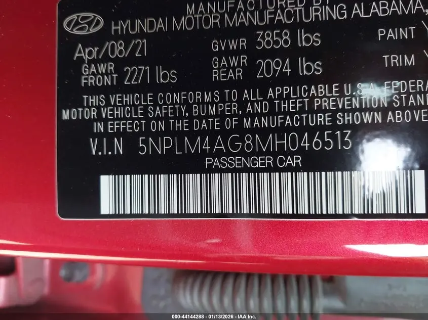 2021 HYUNDAI ELANTRA SEL