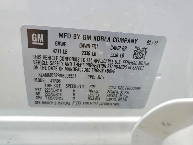 2022 BUICK ENCORE GX PREFERRED  