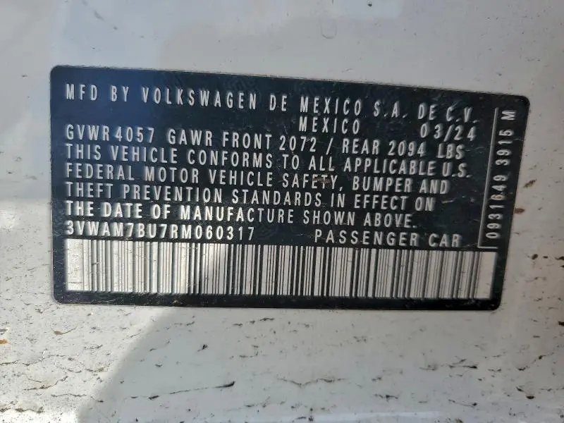 2024 VOLKSWAGEN JETTA SPORT  