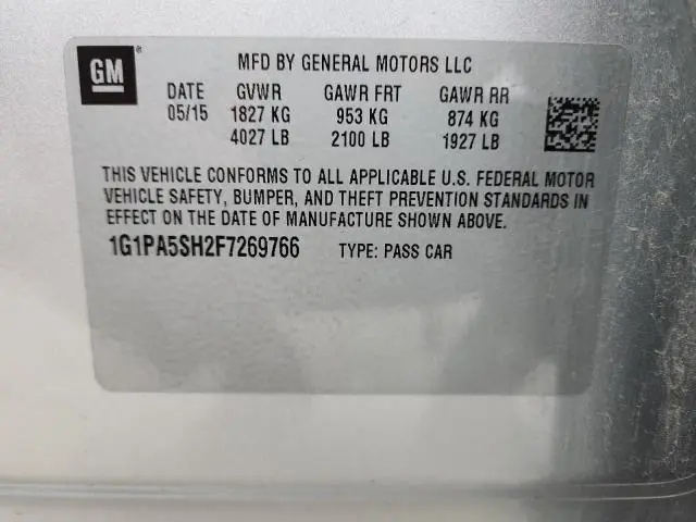 2015 CHEVROLET CRUZE LS