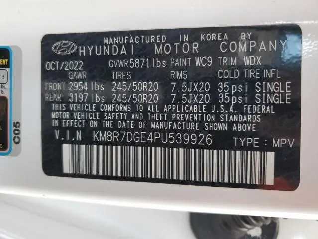 2023 HYUNDAI PALISADE CALLIGRAPHY  