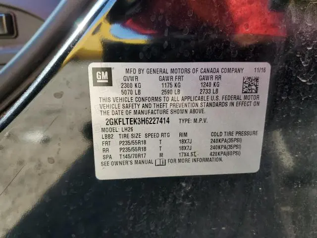 2017 GMC TERRAIN SLE  