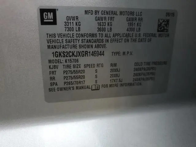 2016 GMC YUKON DENALI  