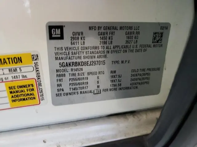 2014 BUICK ENCLAVE   