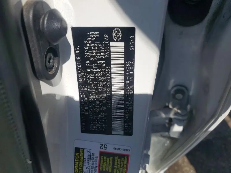 2023 TOYOTA CAMRY SE  