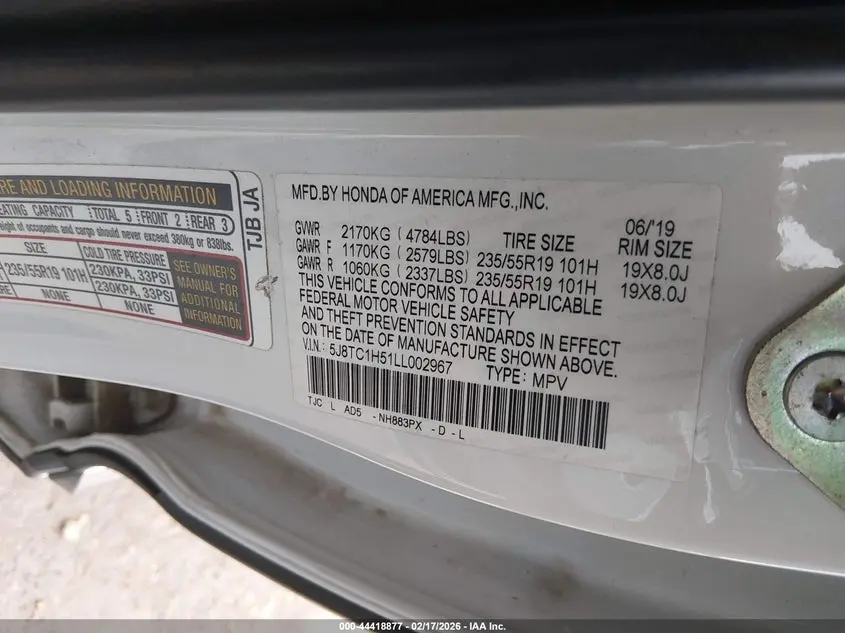 2020 ACURA RDX TECHNOLOGY PACKAGE