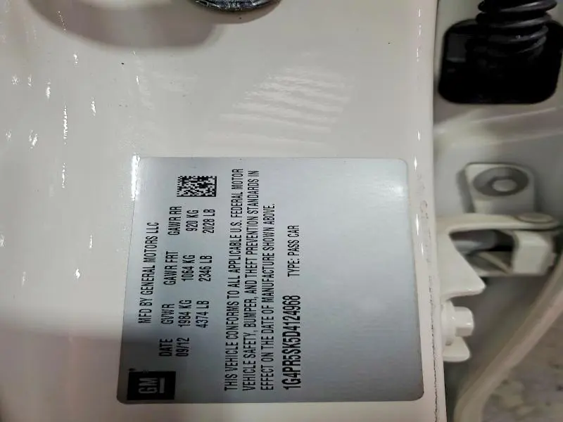 2013 BUICK VERANO CONVENIENCE  