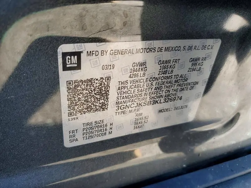 2019 CHEVROLET TRAX LS  