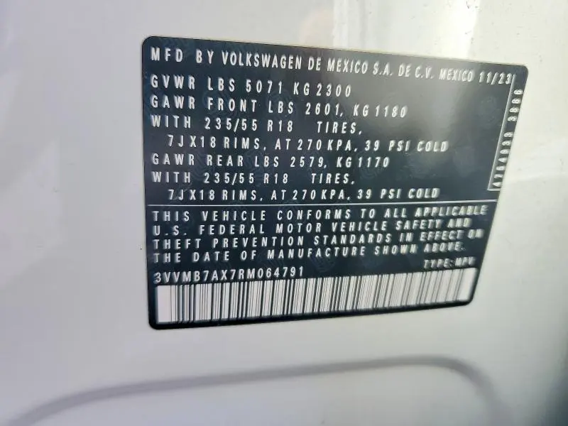 2024 VOLKSWAGEN TIGUAN SE  
