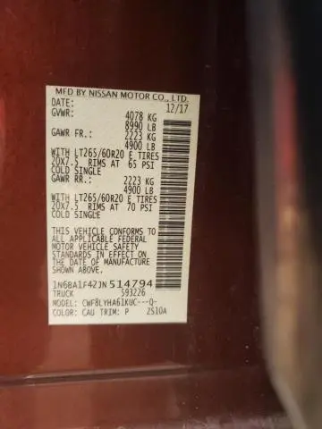 2018 NISSAN TITAN XD SL  