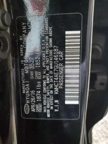 2016 HYUNDAI ACCENT SE