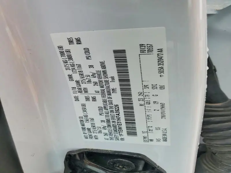 2019 FORD F150 SUPERCREW  