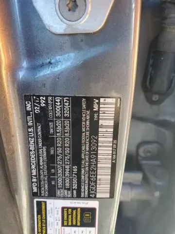 2017 MERCEDES-BENZ GLS 450 4MATIC  