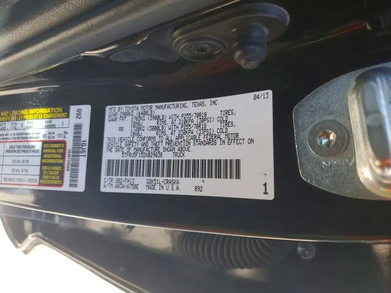 2013 TOYOTA TUNDRA DOUBLE CAB SR5  