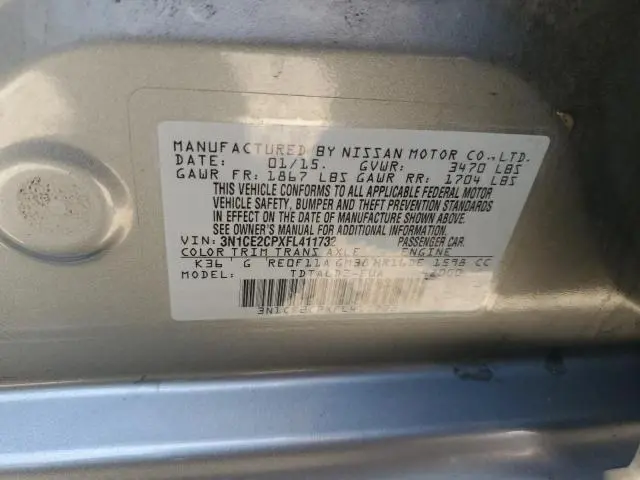 2015 NISSAN VERSA NOTE S  