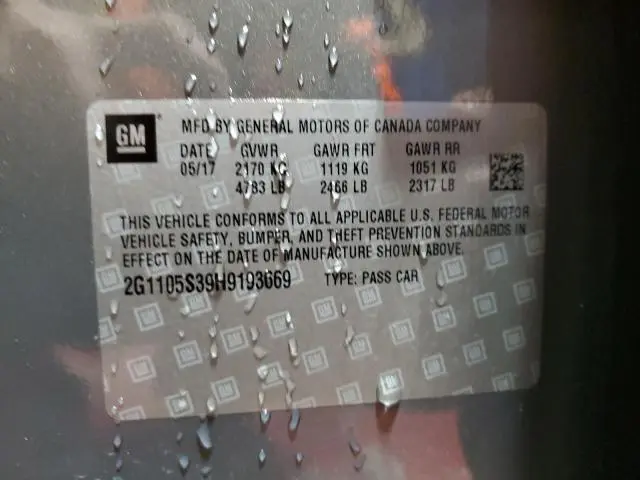 2017 CHEVROLET IMPALA LT  