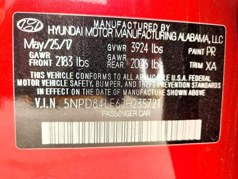 2018 HYUNDAI ELANTRA SEL  