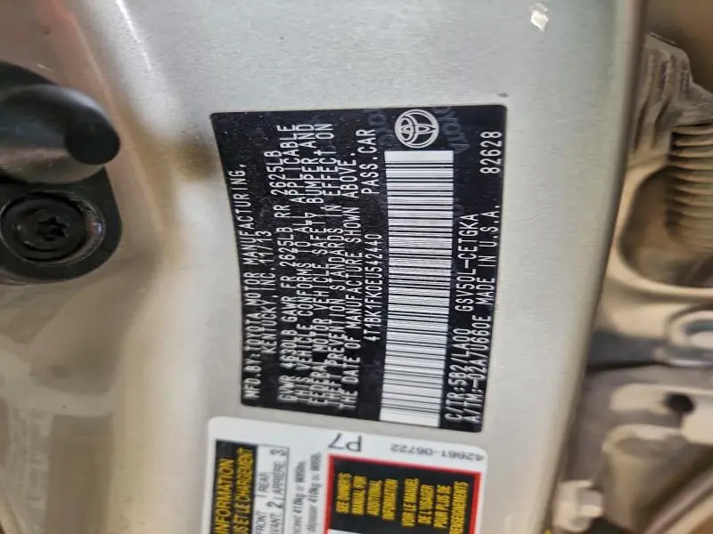 2014 TOYOTA CAMRY SE  