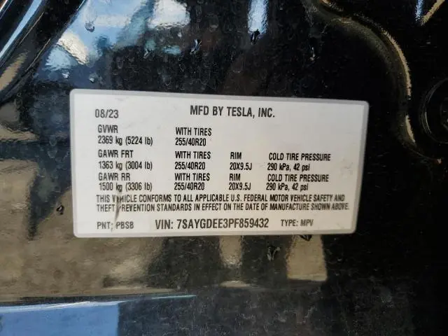2023 TESLA MODEL Y   