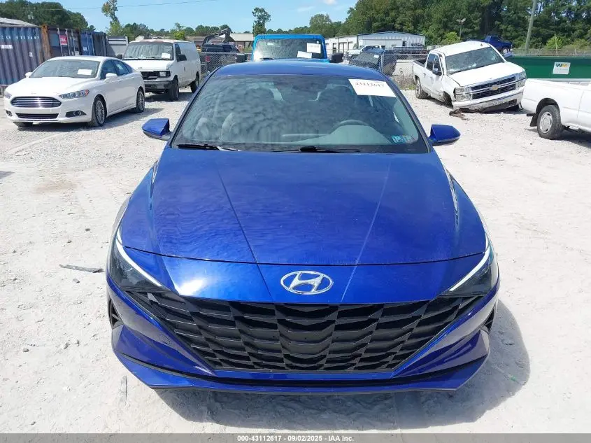 2022 HYUNDAI ELANTRA HYBRID BLUE
