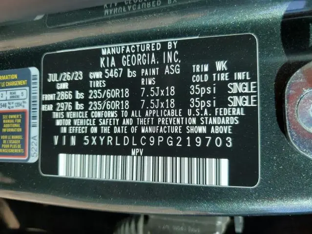 2023 KIA SORENTO S  