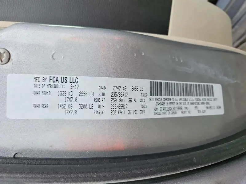 2018 CHRYSLER PACIFICA TOURING L  