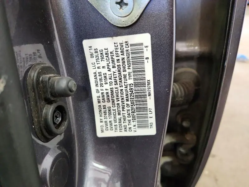2014 HONDA CIVIC LX  