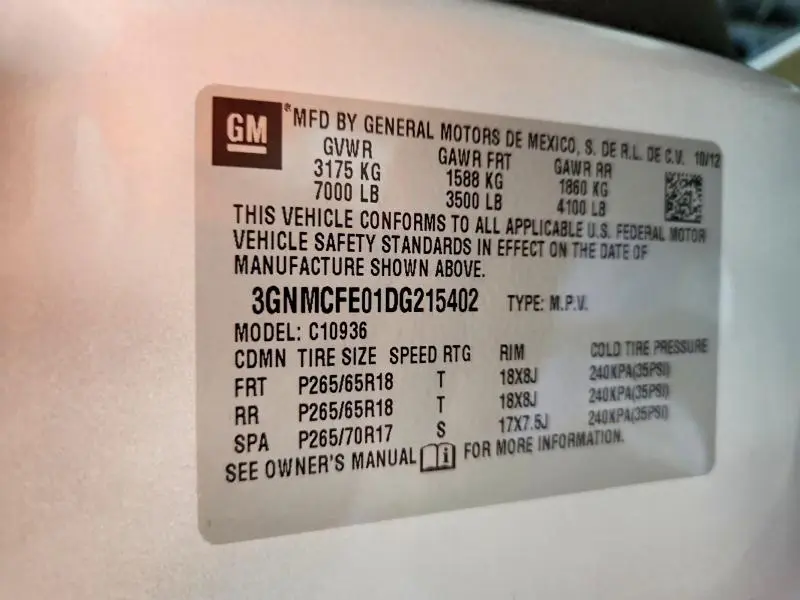 2013 CHEVROLET AVALANCHE LT  