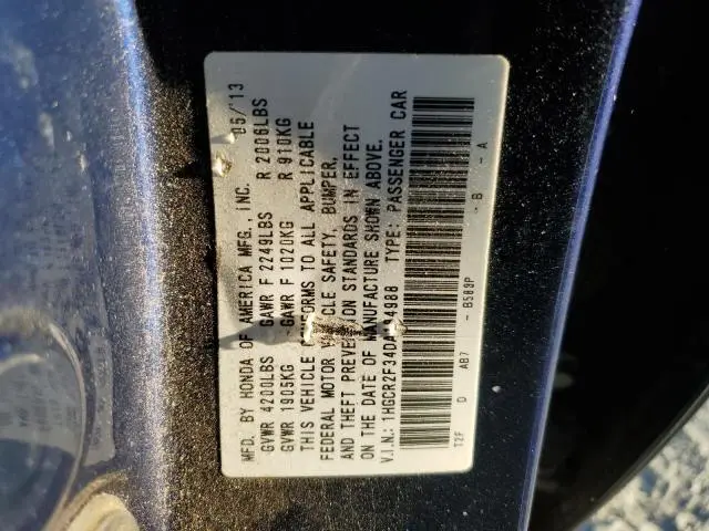 2013 HONDA ACCORD LX  