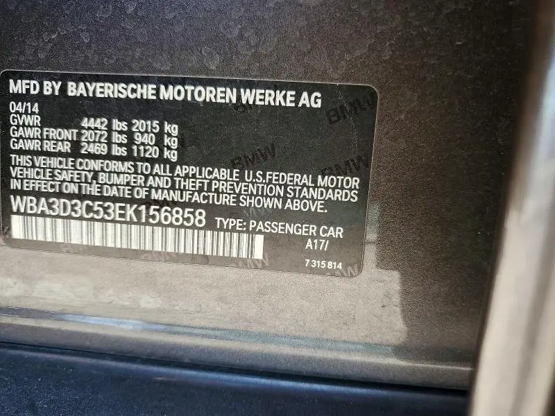 2014 BMW 328 D  