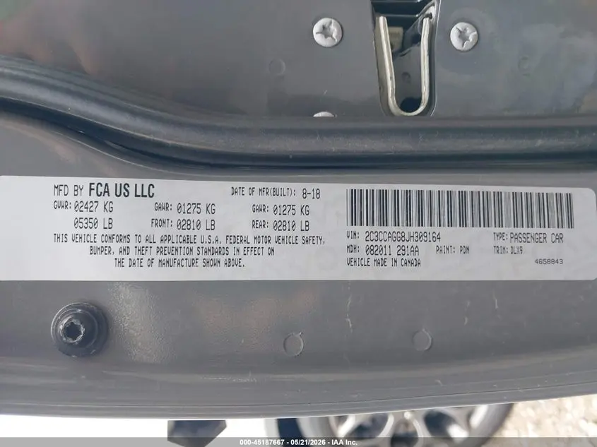 2018 CHRYSLER 300 300S AWD