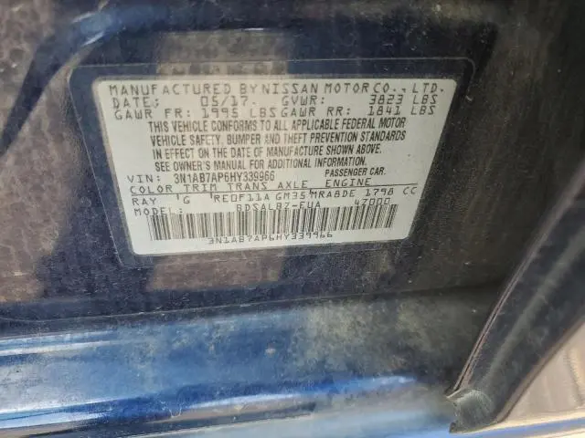 2017 NISSAN SENTRA S  