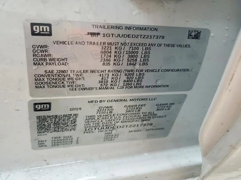 2026 GMC SIERRA K1500 SLT  