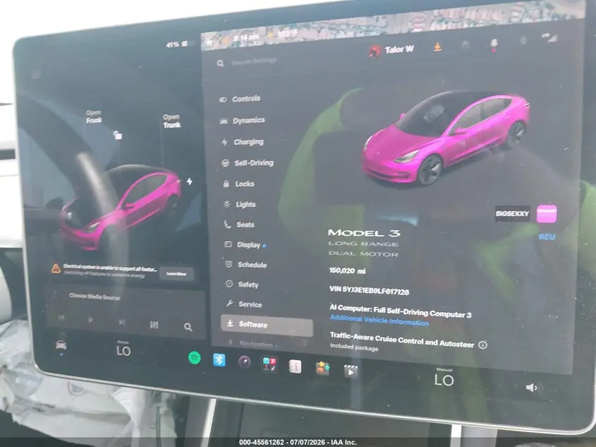 2020 TESLA MODEL 3 LONG RANGE DUAL MOTOR ALL-WHEEL DRIVE