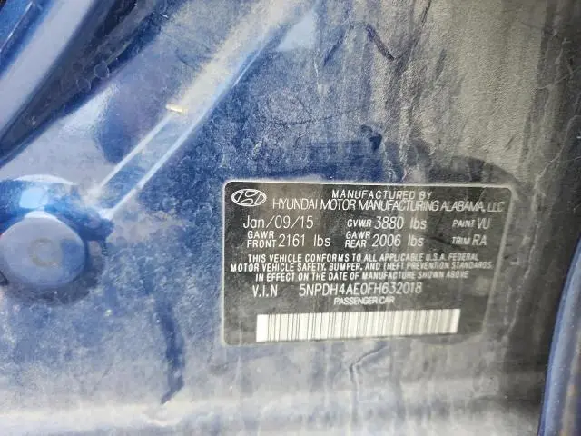 2015 HYUNDAI ELANTRA SE  