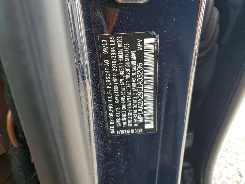 2014 PORSCHE CAYENNE   