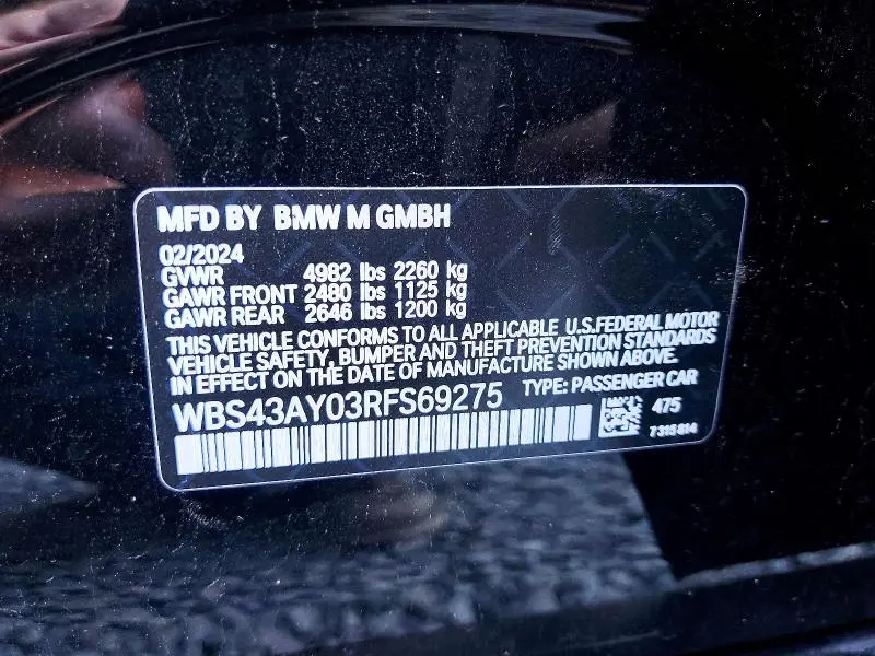 2024 BMW M3 COMPETITION  