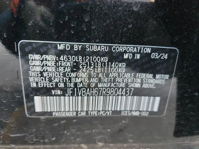 2024 SUBARU WRX PREMIUM  